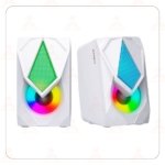 MINI PARLANTE MICRONICS CORSAIR MIC S309-9W RGB BLANCO