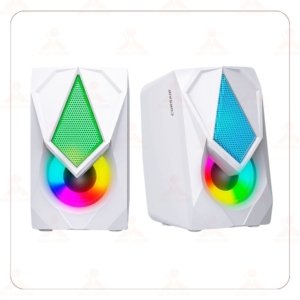 MINI PARLANTE MICRONICS CORSAIR MIC S309-9W RGB BLANCO